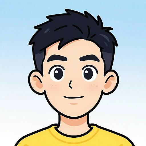 Vibrant Free-Style Cartoon Portrait