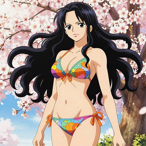 Anime Yamato in Summer Cherry Blossoms