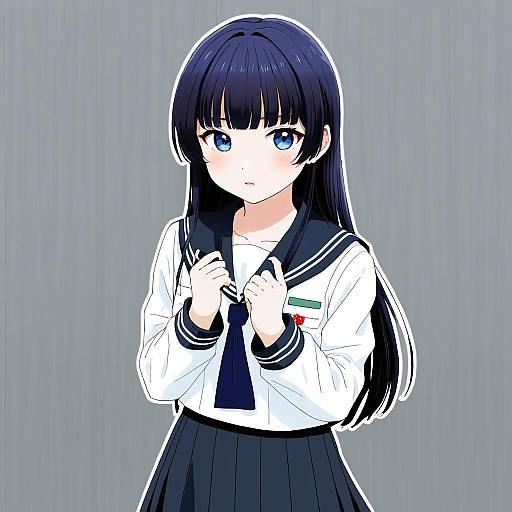 Illustration of Akebi komichi, akebi-chan no serafuku in the style of Iwao178