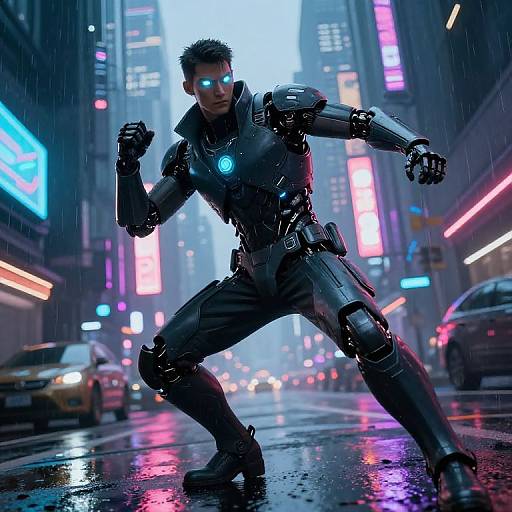 Cyberpunk Dexter in Neon City