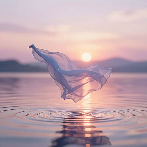 Mizumizuni Above Serene Sunset Lake