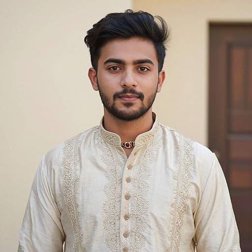 Realistic Bride Sherwani Portrait