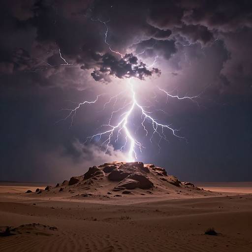 Electric Orb in Desert Storm