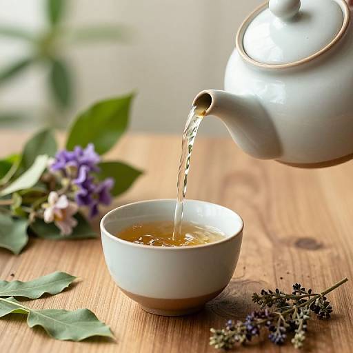 Cozy Medicinal Tea Infusion Scene