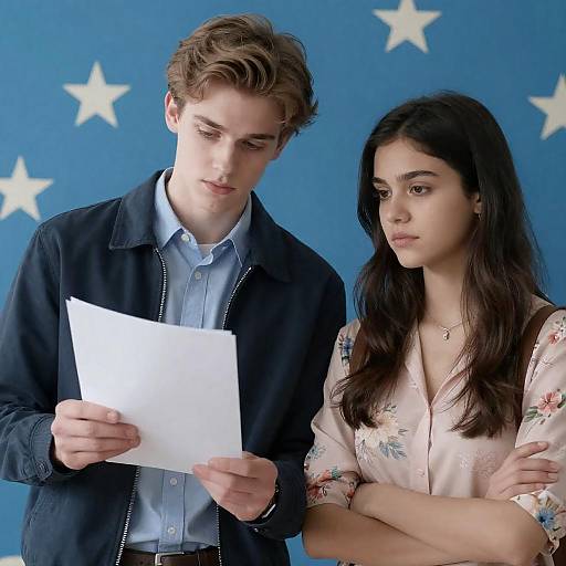 Casual Portrait of Two Young Individuals