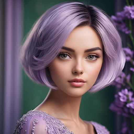 Elegant Fashionable Woman in Dreamy Ambiance