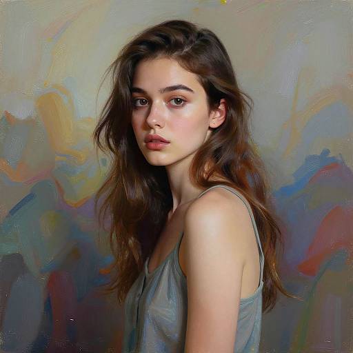 Cinematic Portrait in Vibrant Artistic Setting