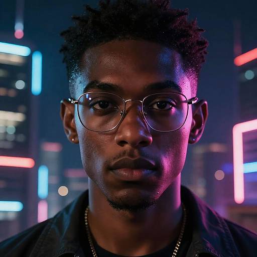 Cyberpunk Vision: Neon Nightscape