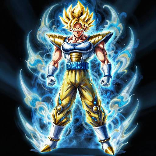Vegito Saiyan Armor with Energy Aura