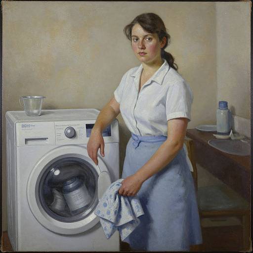 Dickie Elaus Washer Woman Painting