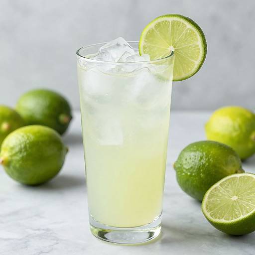 Refreshing Lime Juice with Garnish