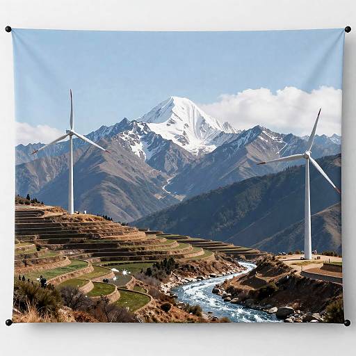 Mountain Summit Climate Resilience Backdrop