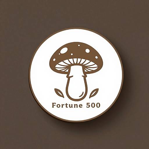 Modern Mushroom Cafe Logo Design