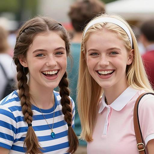 Joyful Outdoor Friendship Moment