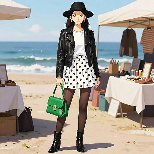 Toei Style Woman at Seaside Flea Market