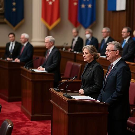 Political Leaders Debating in Congress