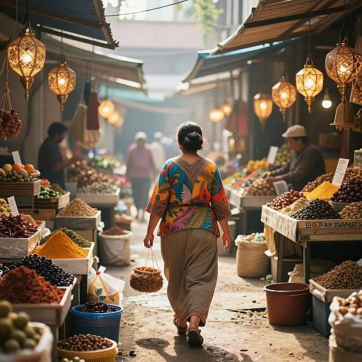Dreamy Market Vendor in Spice Market