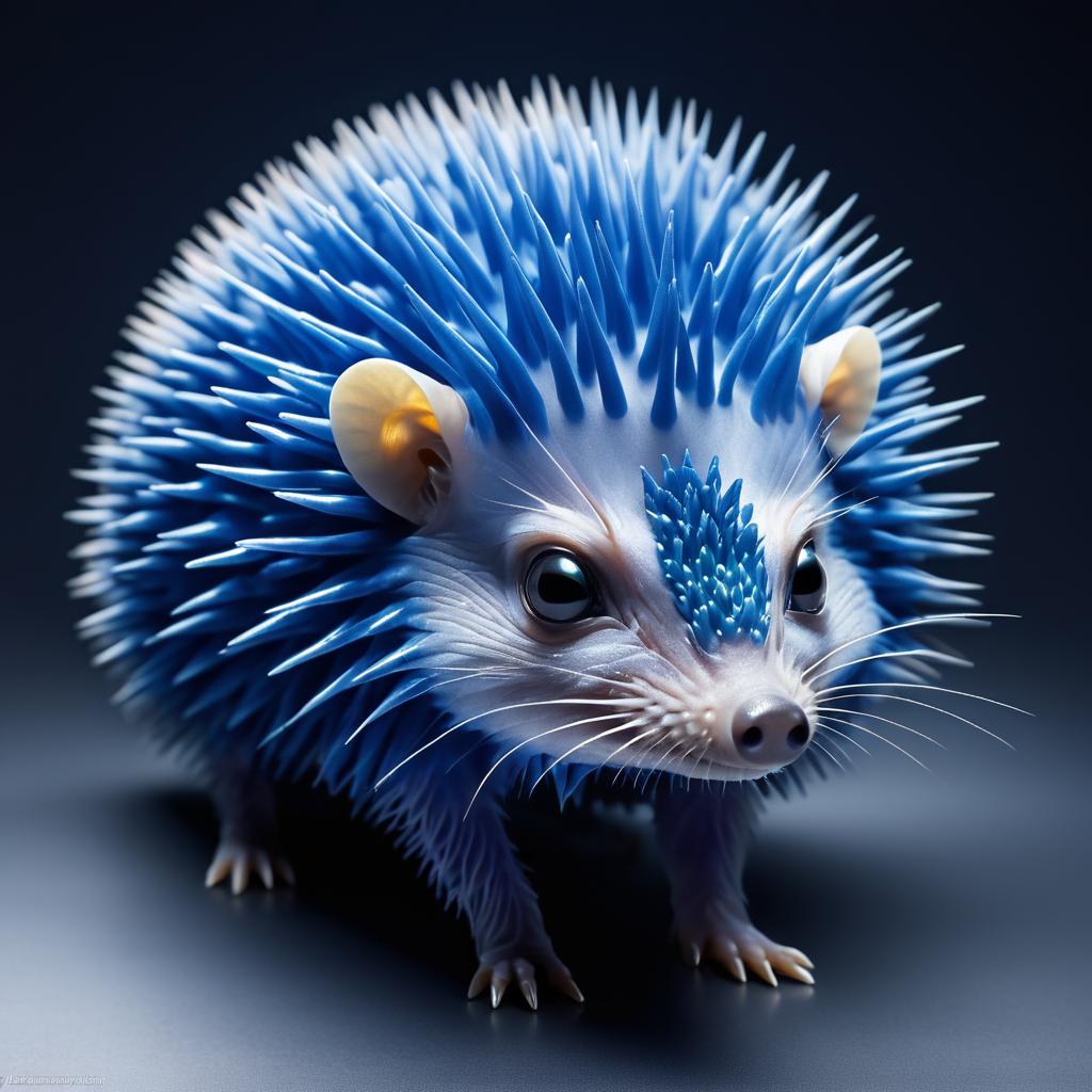 Studio Portrait of an Alien Hedgehog