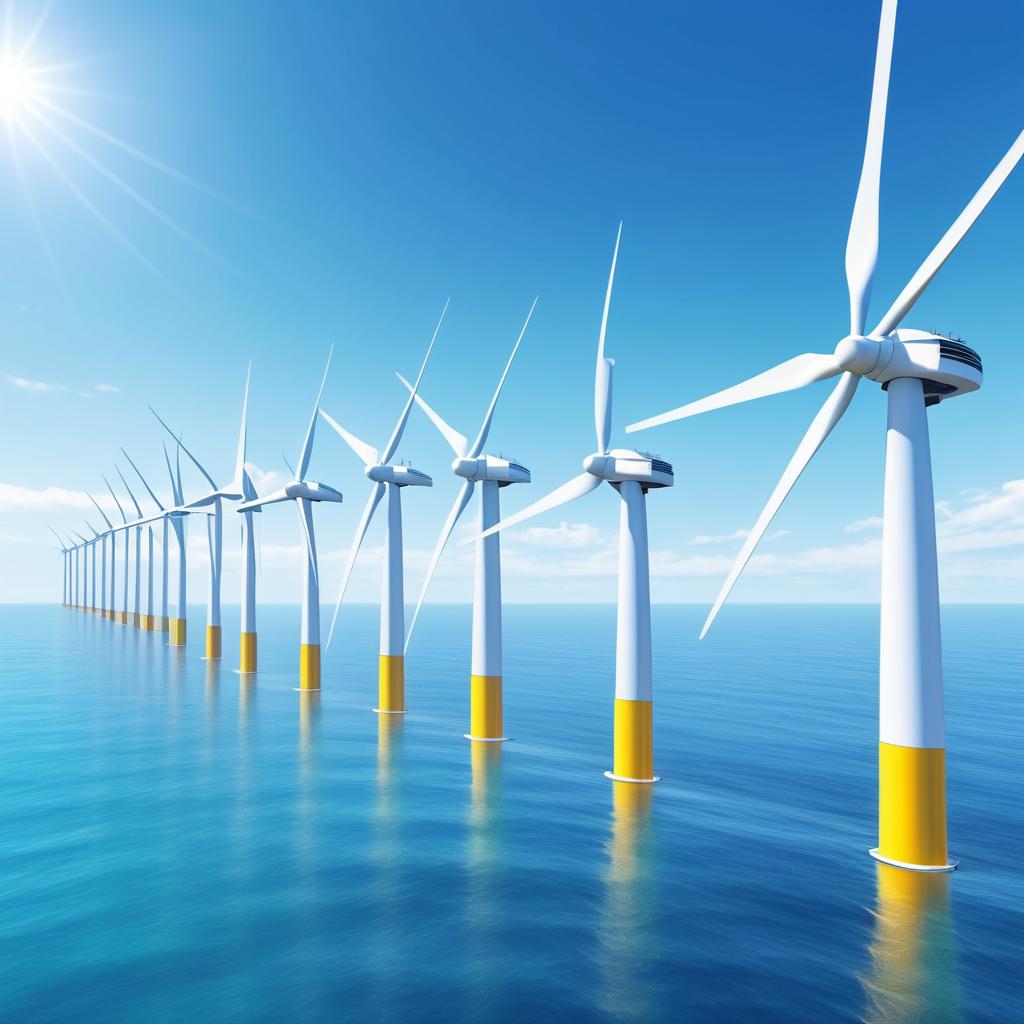 Eco-Futuristic Offshore Wind Farm Design