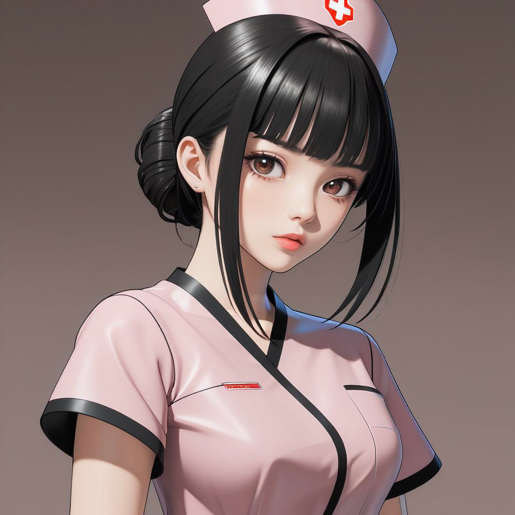 Determined Kunoichi in Nurse Outfit