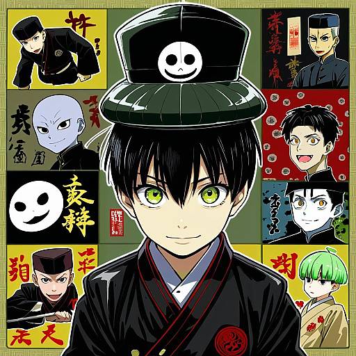 Illustration of Hanako (jibaku shounen hanako-kun), jibaku shounen hanako-kun in the style of Feguimel