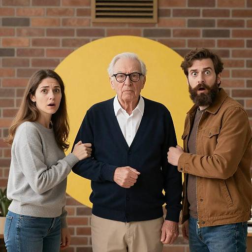 Surprise Trio with Firey Backdrop