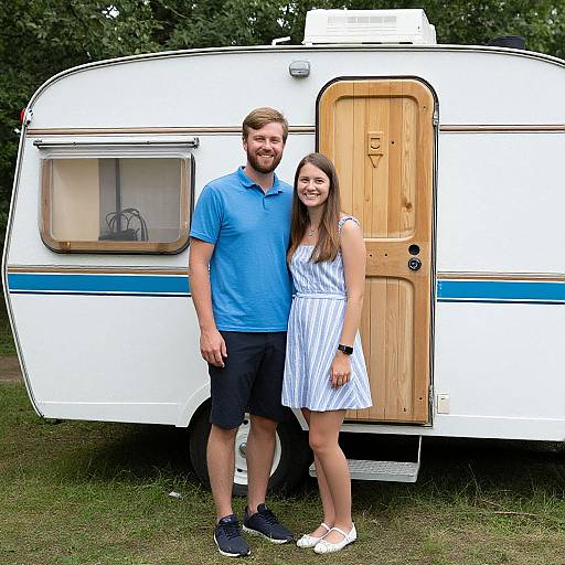 Smiling Couple by Vintage Caravan