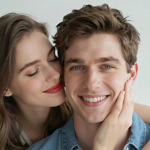 Joyful Couple in Soft Focus