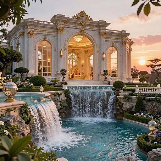 Sunset Palace of Mount Olympus