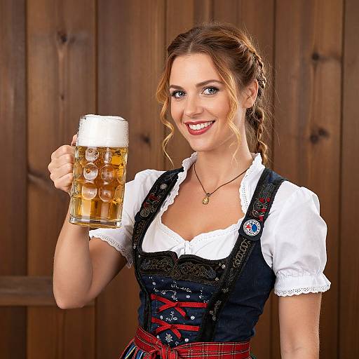 Traditional Bavarian Beer Wench