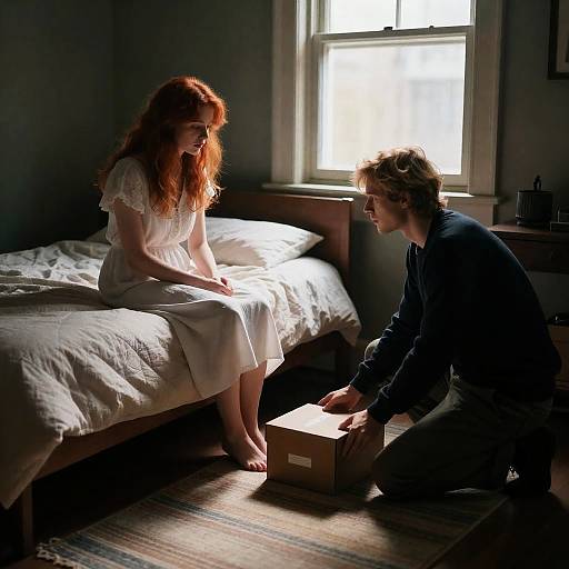 Mysterious Encounter in Dim Light