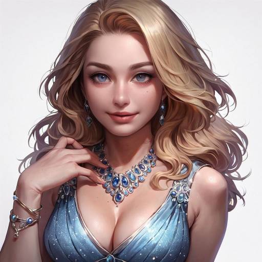 Elegant Mature Woman in Detailed Dress Elegant Mature Woman in Detailed Dress
