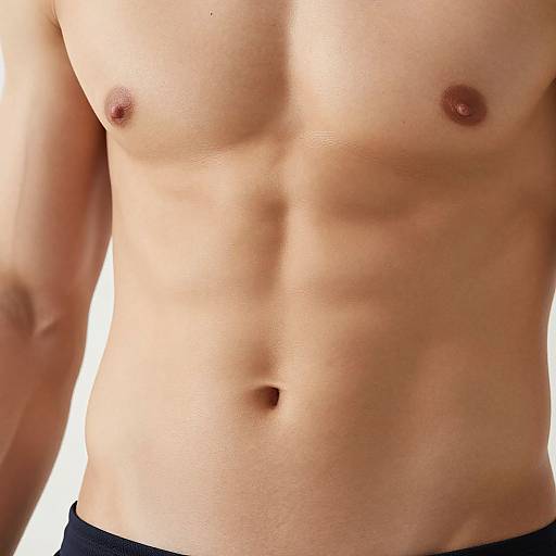 Close-Up Toned Six-Pack Abdomen