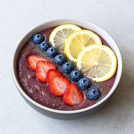 Colorful Acai Smoothie Bowl Art