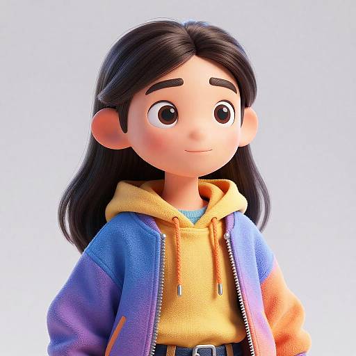 3D Fantasy Creature Close-Up Portrait