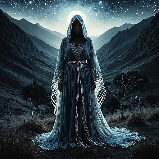 Ethereal Night Spirit in Twilight Valley