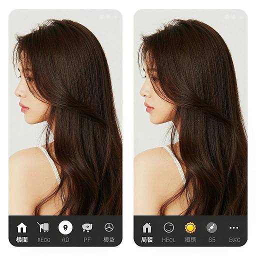 Online Hair Color Editor Before After