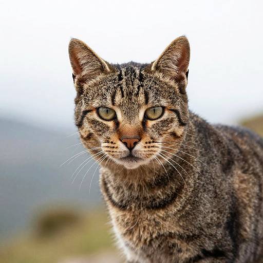 High-Resolution Tabby Cat Portrait