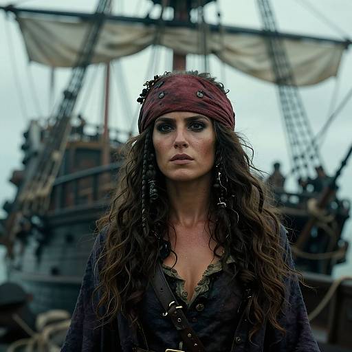 Photorealistic Salty Sea Pirate Portrait