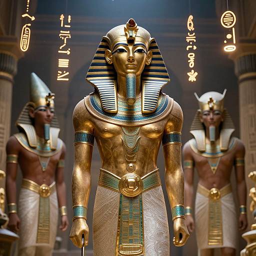 Mystical Pharaoh Between Realms