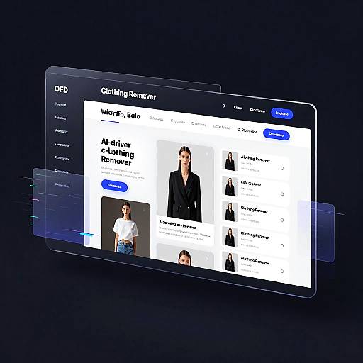 Cyberpunk AI Clothing Remover UI