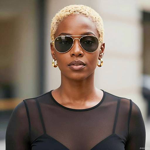 Chic Portrait of a Stylish Black Woman