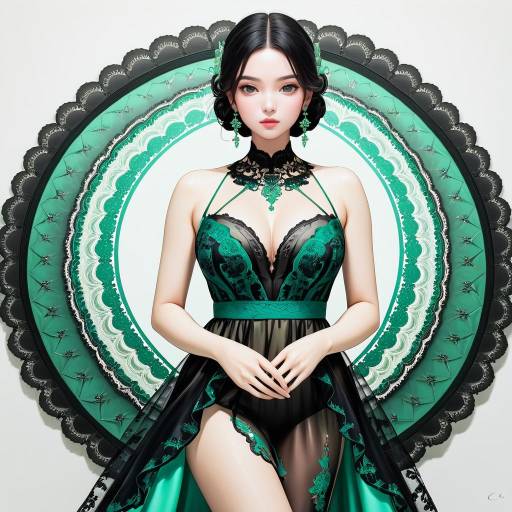 Elegant Lingerie Portrait of a Woman Elegant Lingerie Portrait of a Woman