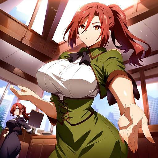 Illustration of Aozaki touko, kara no kyoukai in the style of Magukappu