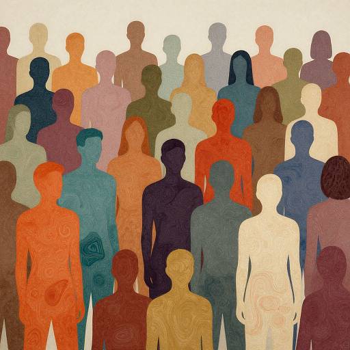 Surreal Harmony of Human Silhouettes