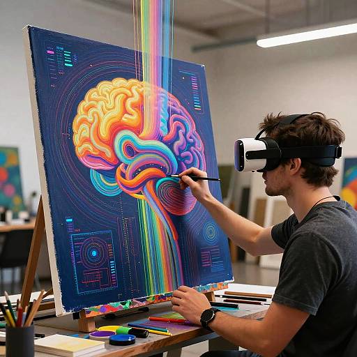 Virtual Reality AI Art Creation