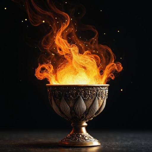 Warm Toned Still Life with Chalice and Smoke