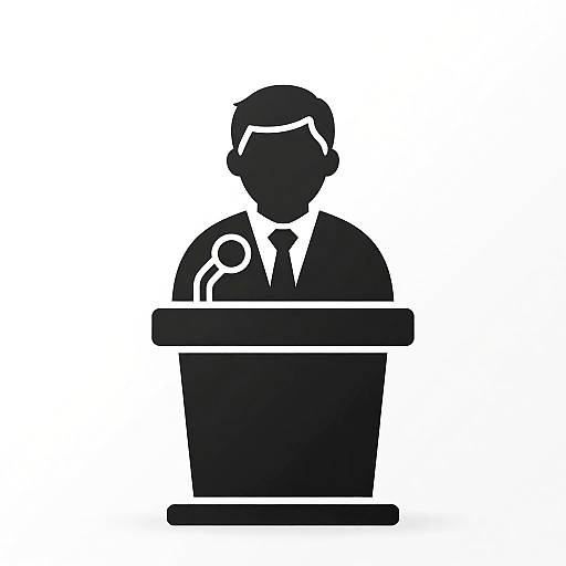 Minimalist President Icon Design