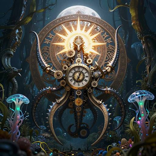 Clockwork Kraken and Radiant Moonlit Sentinel