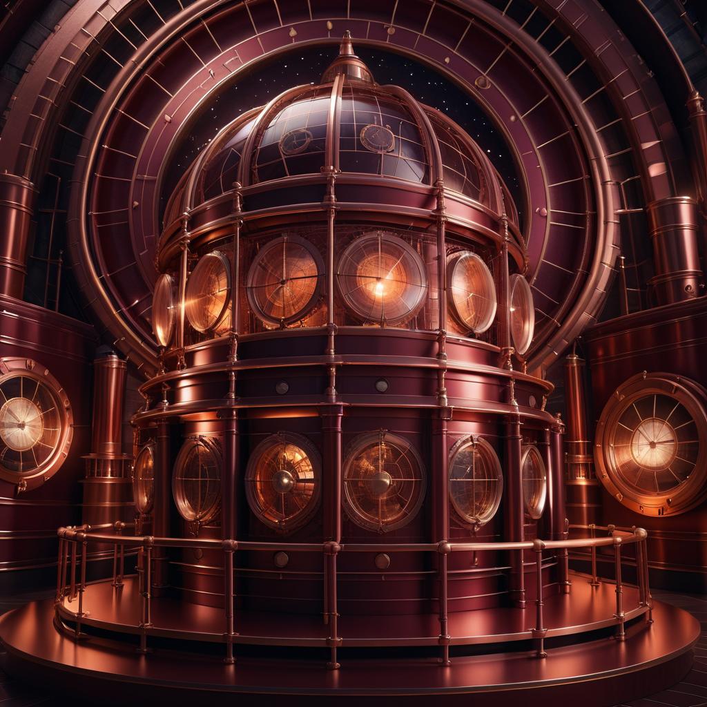 Steampunk Observatory: A Cinematic Illustration